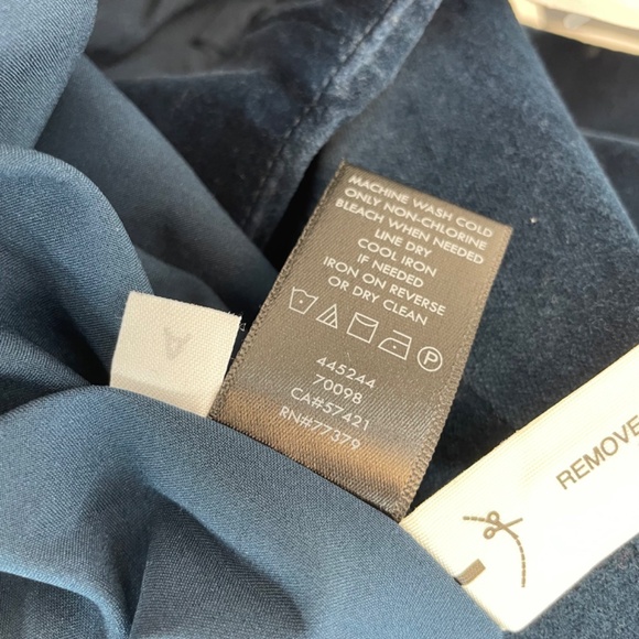 Ann Taylor Straight Skirt Velvet Blue Women’s Size 2 NEW with tag - Picture 3 of 13